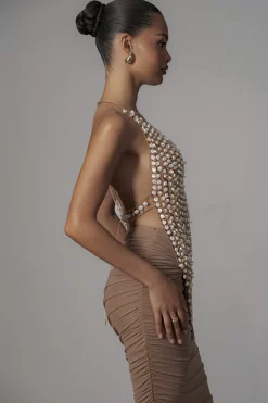 Gold Into The Sea Pearl Top*JLUXLABEL New