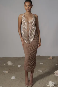 Gold Into The Sea Pearl Top*JLUXLABEL New