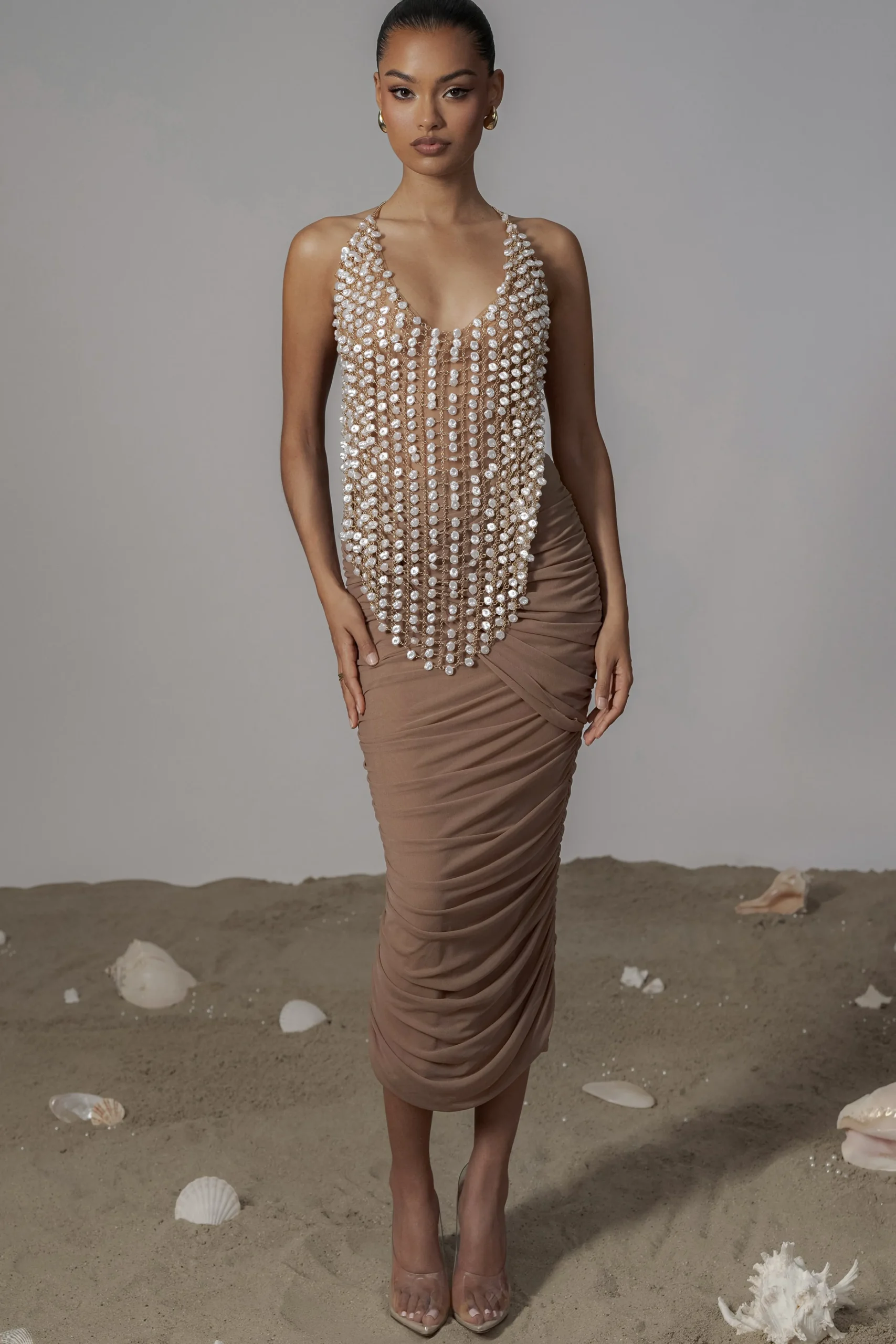 Gold Into The Sea Pearl Top*JLUXLABEL New