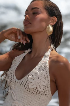 Gold Natura Earrings*JLUXLABEL Clearance