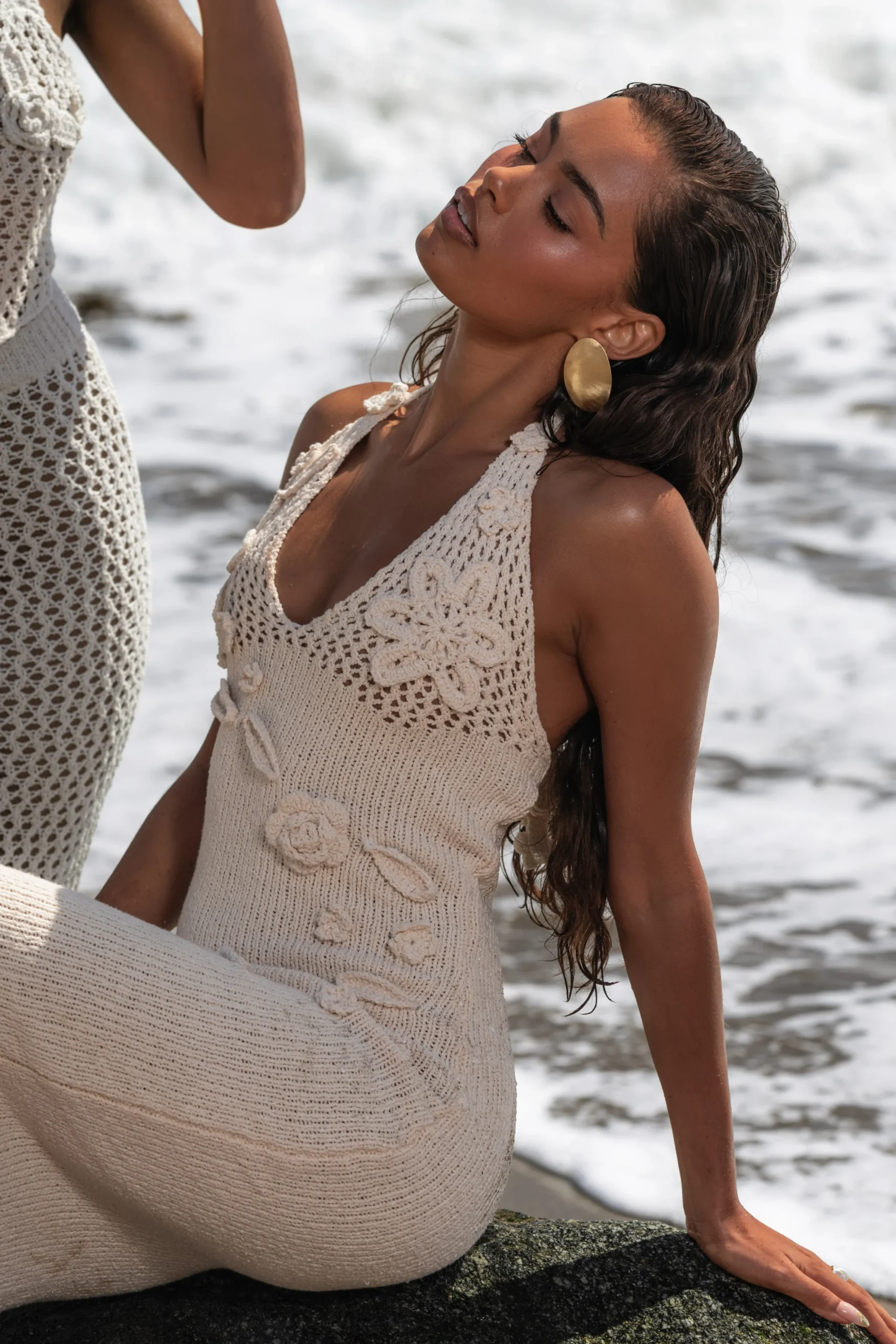 Gold Natura Earrings*JLUXLABEL Clearance