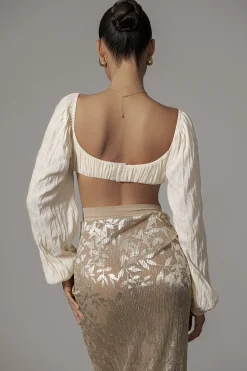 Gold Positano Printed Sarong Skirt*JLUXLABEL New