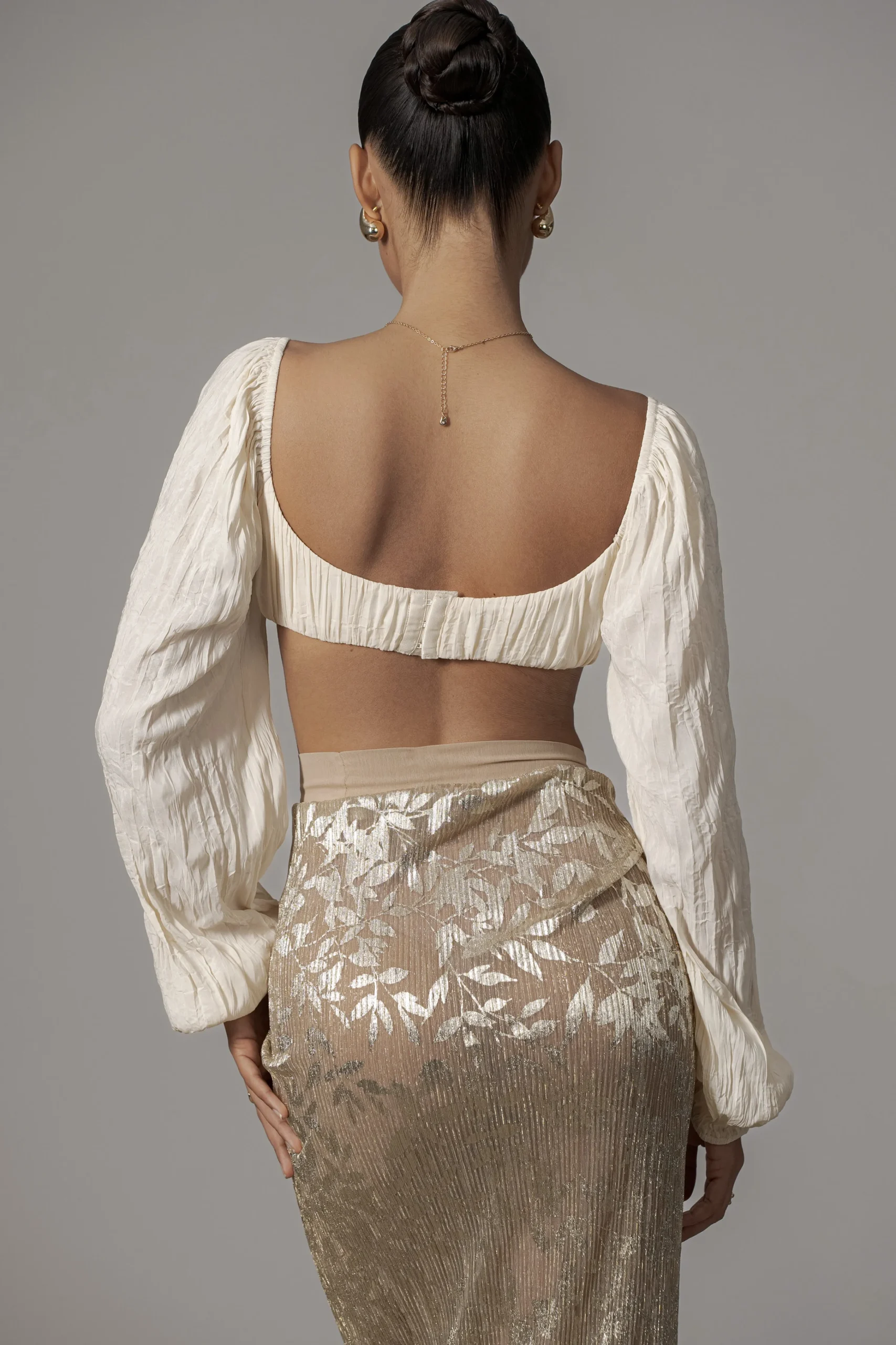 Gold Positano Printed Sarong Skirt*JLUXLABEL New