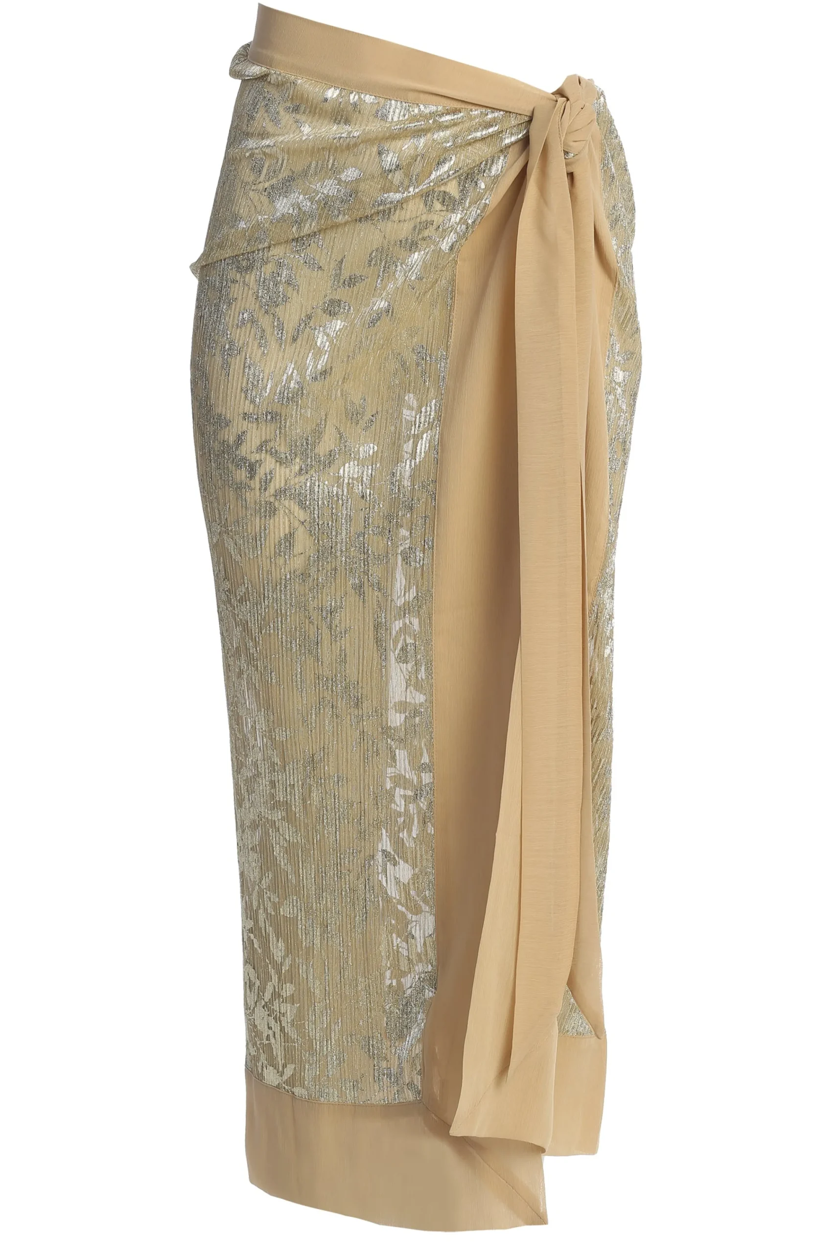 Gold Positano Printed Sarong Skirt*JLUXLABEL New