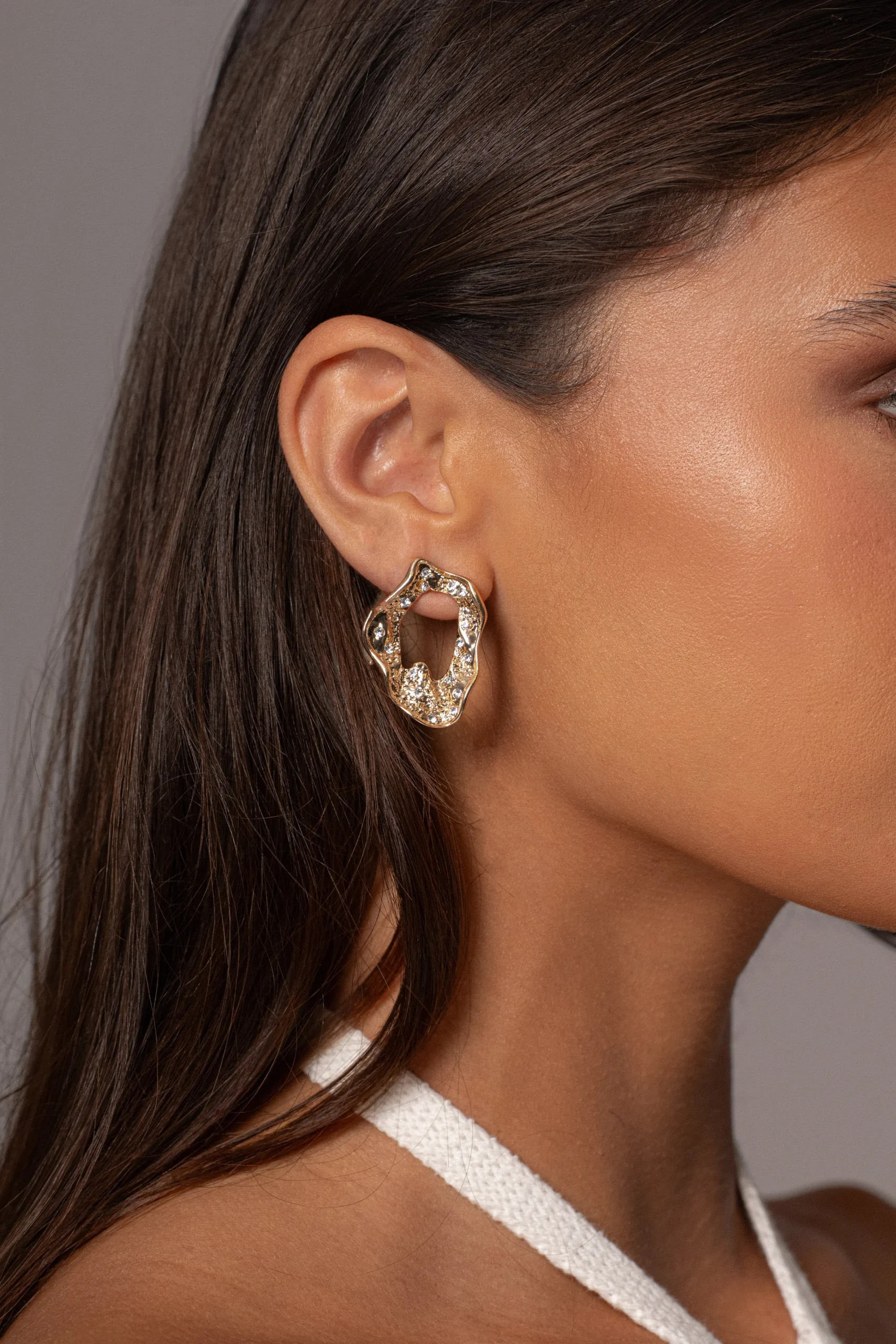 Gold Rava Earrings*JLUXLABEL Sale