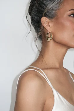 Gold Royal Huggie Hoop Earrings*JLUXLABEL Discount