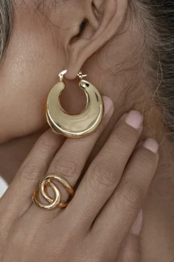 Gold Royal Huggie Hoop Earrings*JLUXLABEL Discount