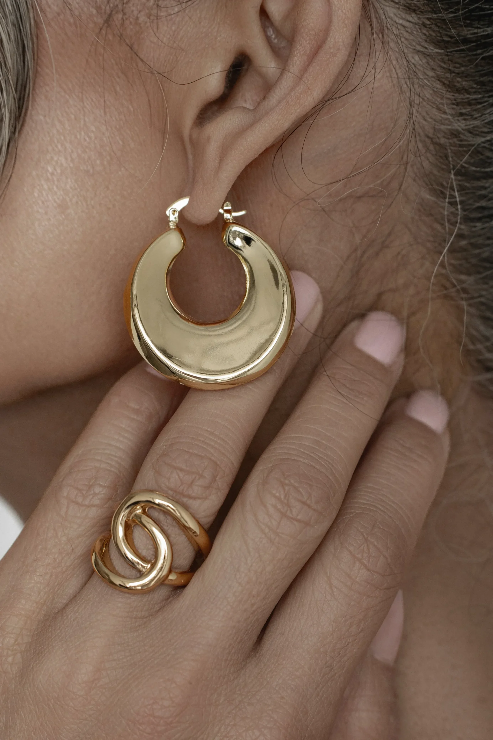 Gold Royal Huggie Hoop Earrings*JLUXLABEL Discount