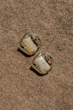 Gold Sade Stud Earrings*JLUXLABEL Hot