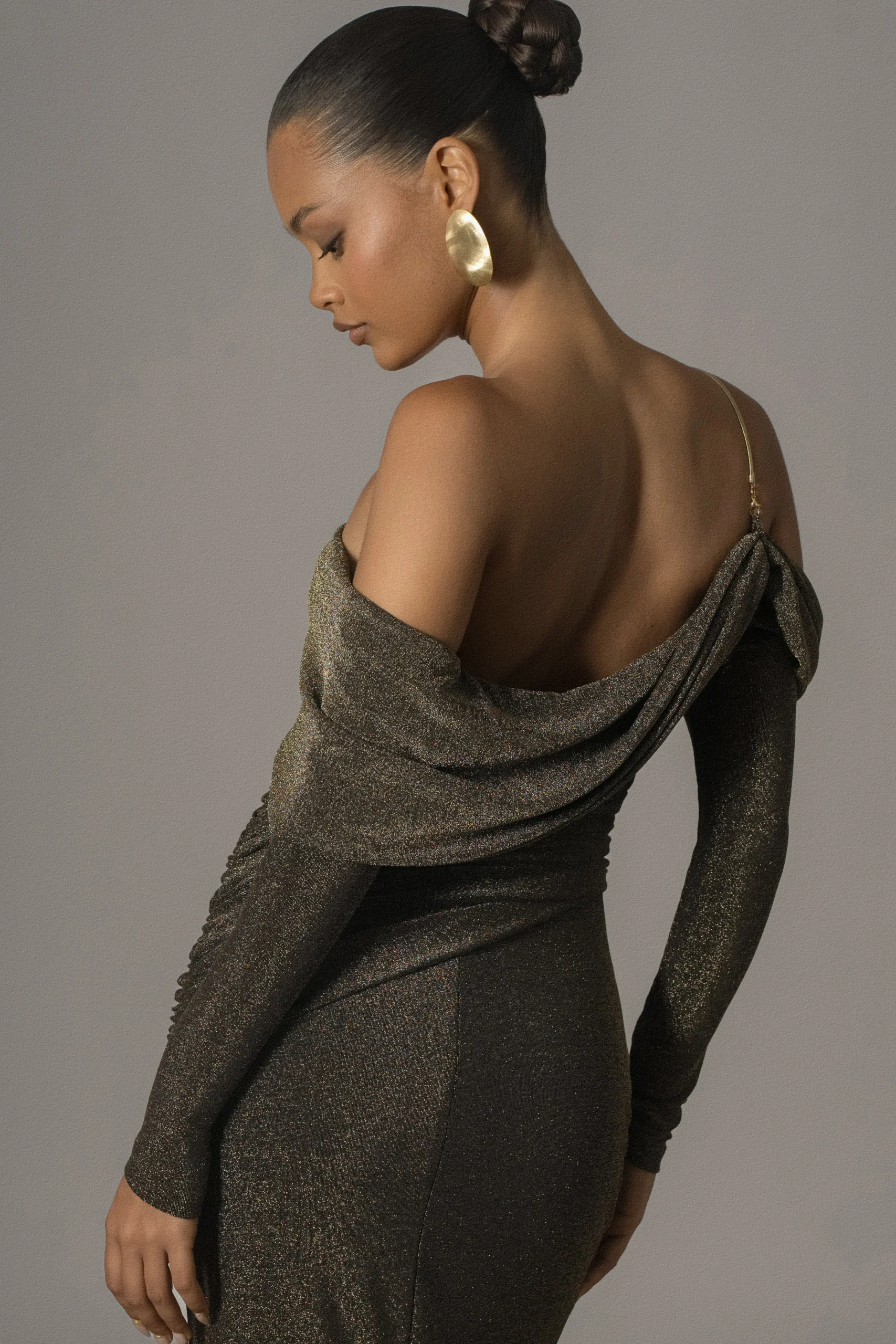 Gold Serina Maxi Dress*JLUXLABEL Clearance