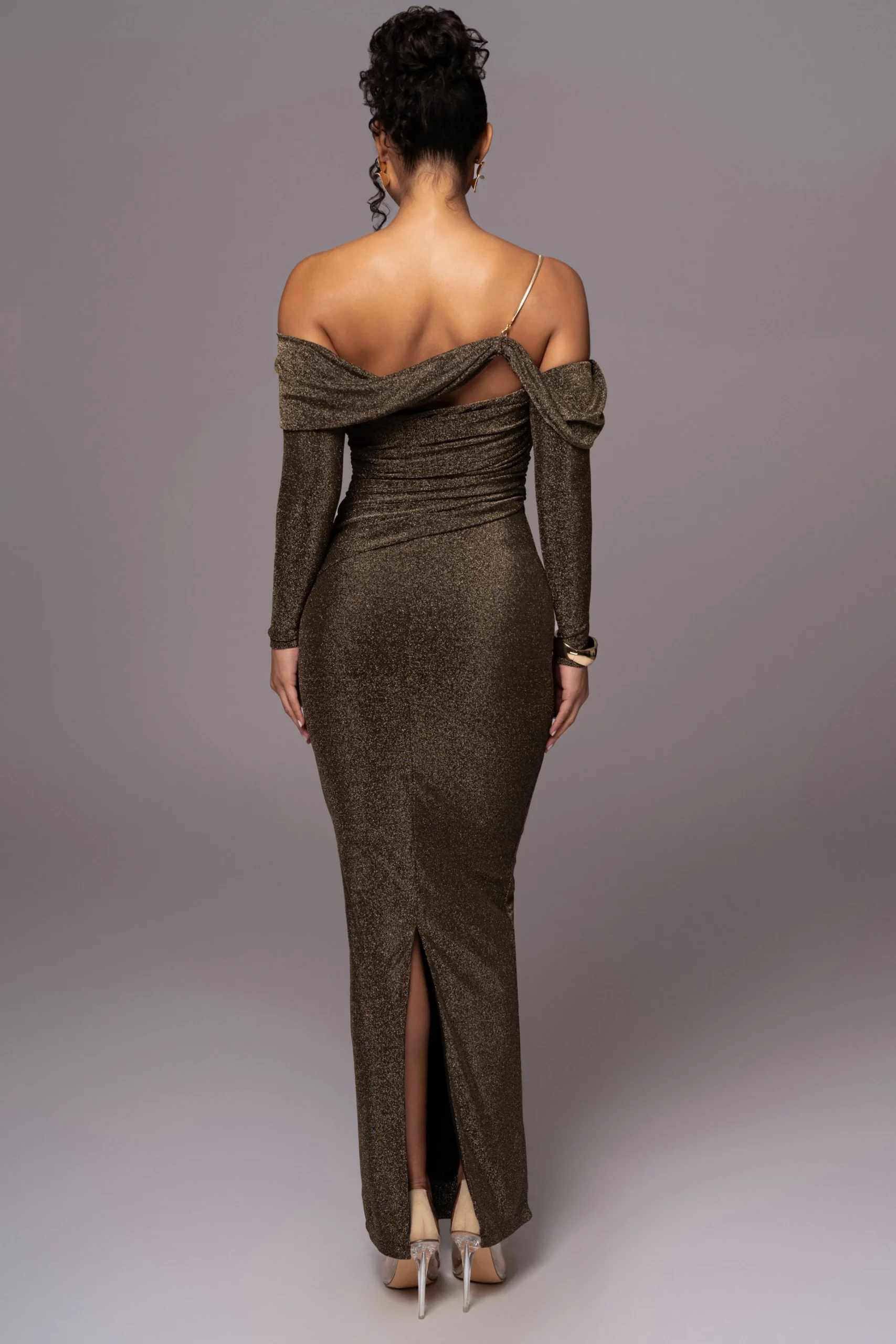 Gold Serina Maxi Dress*JLUXLABEL Clearance