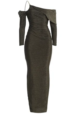 Gold Serina Maxi Dress*JLUXLABEL Clearance