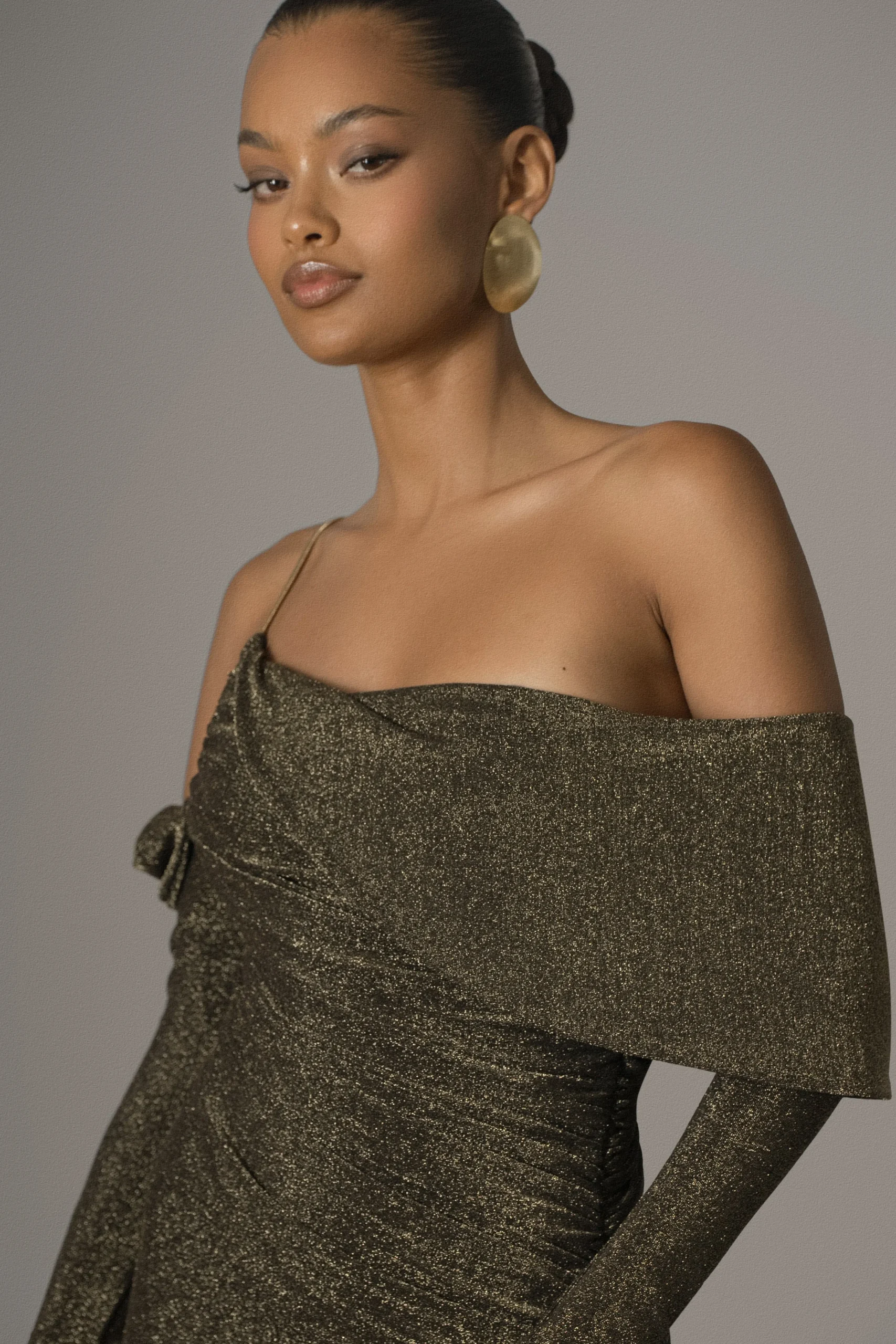 Gold Serina Maxi Dress*JLUXLABEL Clearance