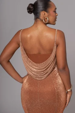 Gold Shimmery Nights Maxi Dress*JLUXLABEL Outlet