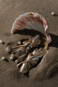 Gold Talia Crumpled Earrings*JLUXLABEL Discount