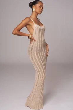 Gold Unwind And Reset Maxi Dress*JLUXLABEL Fashion