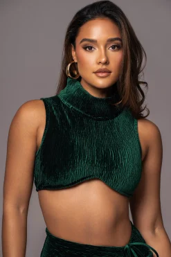 Green Chosen One Velvet Skirt Set*JLUXLABEL Discount