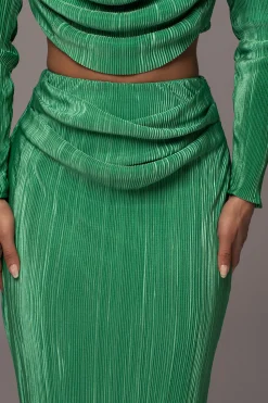 Green Haidyn Skirt Set*JLUXLABEL Clearance
