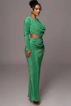 Green Haidyn Skirt Set*JLUXLABEL Clearance