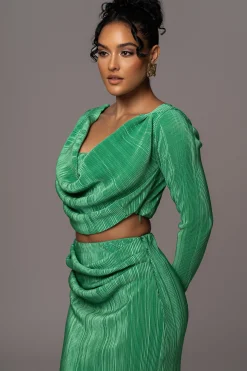 Green Haidyn Skirt Set*JLUXLABEL Clearance