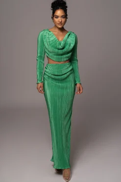 Green Haidyn Skirt Set*JLUXLABEL Clearance