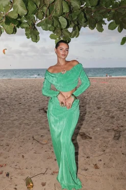 Green Haidyn Skirt Set*JLUXLABEL Clearance