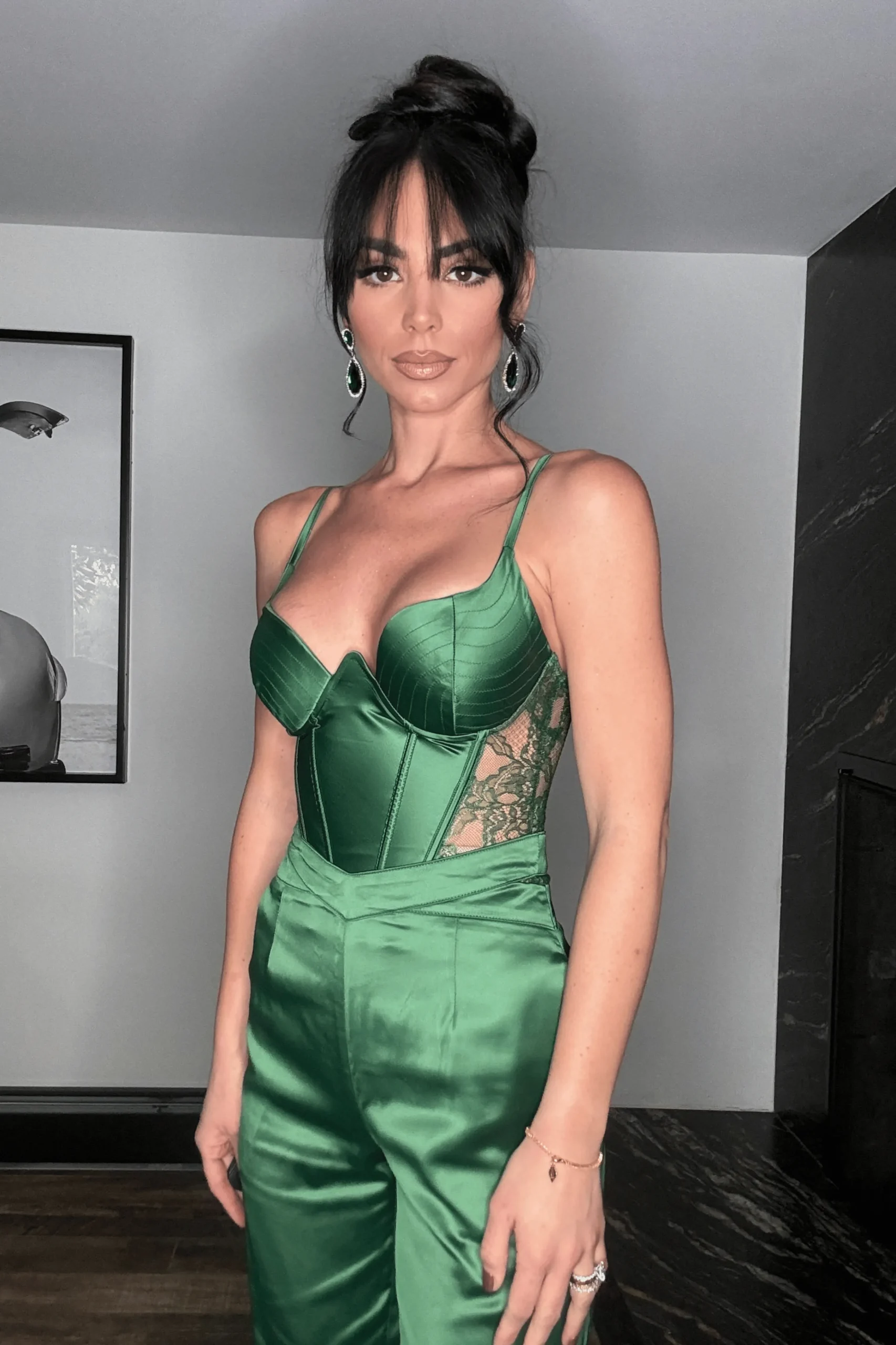 Green Incomparable Lace Bodysuit*JLUXLABEL Online