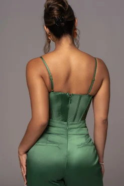 Green Incomparable Lace Bodysuit*JLUXLABEL Online