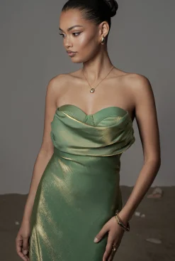 Green Iridescent Visions Of You Dress*JLUXLABEL Outlet