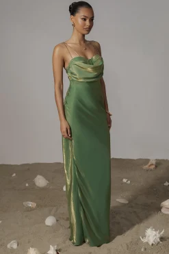 Green Iridescent Visions Of You Dress*JLUXLABEL Outlet
