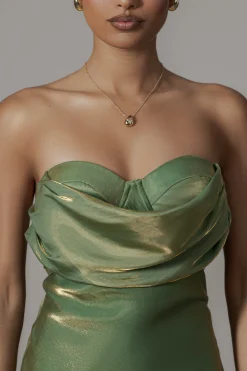 Green Iridescent Visions Of You Dress*JLUXLABEL Outlet