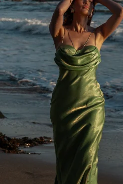 Green Iridescent Visions Of You Dress*JLUXLABEL Outlet