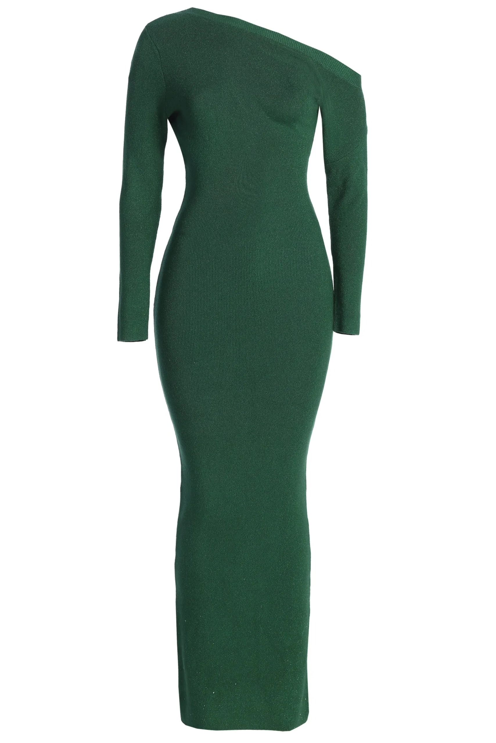 Green Night Shimmers Asymmetrical Maxi Dress*JLUXLABEL Outlet