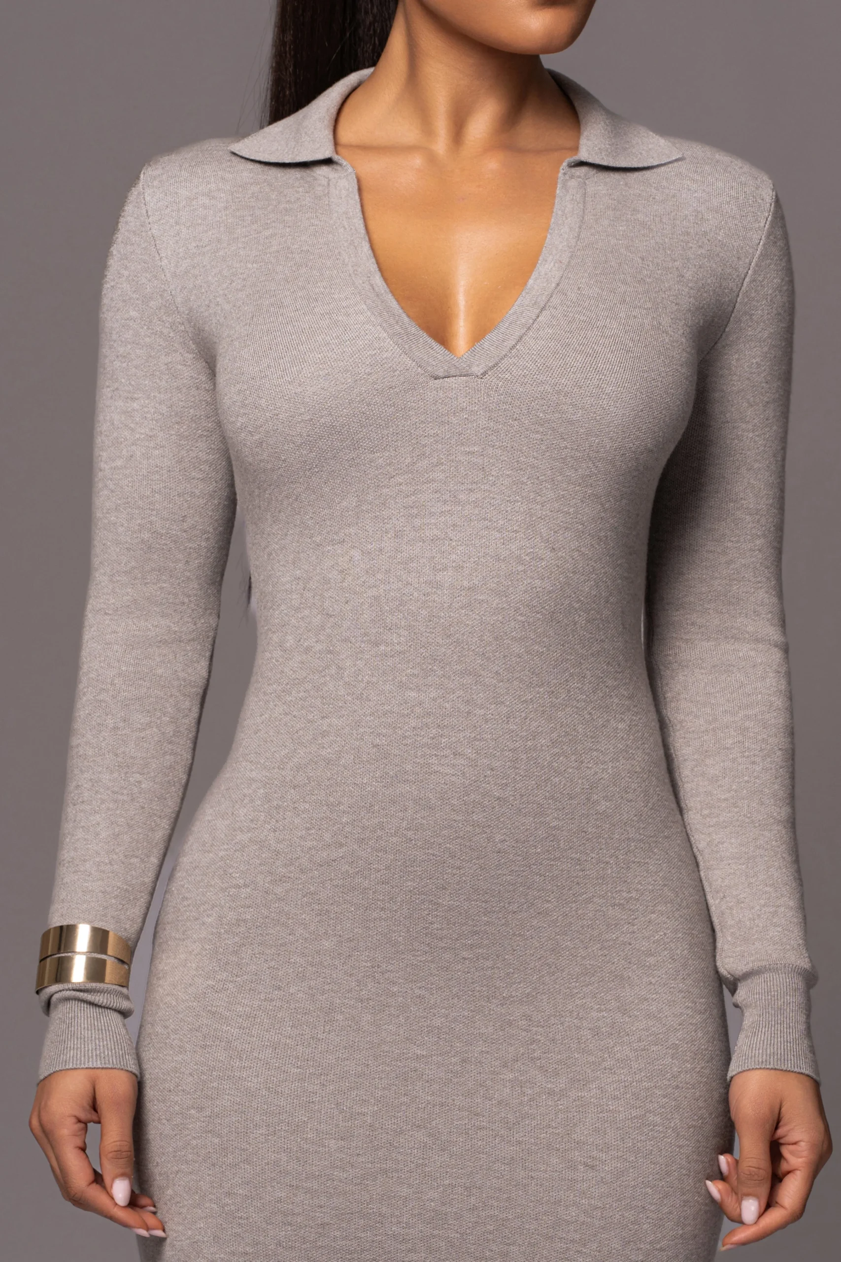 Grey Bellinda Collar Maxi Dress*JLUXLABEL Best