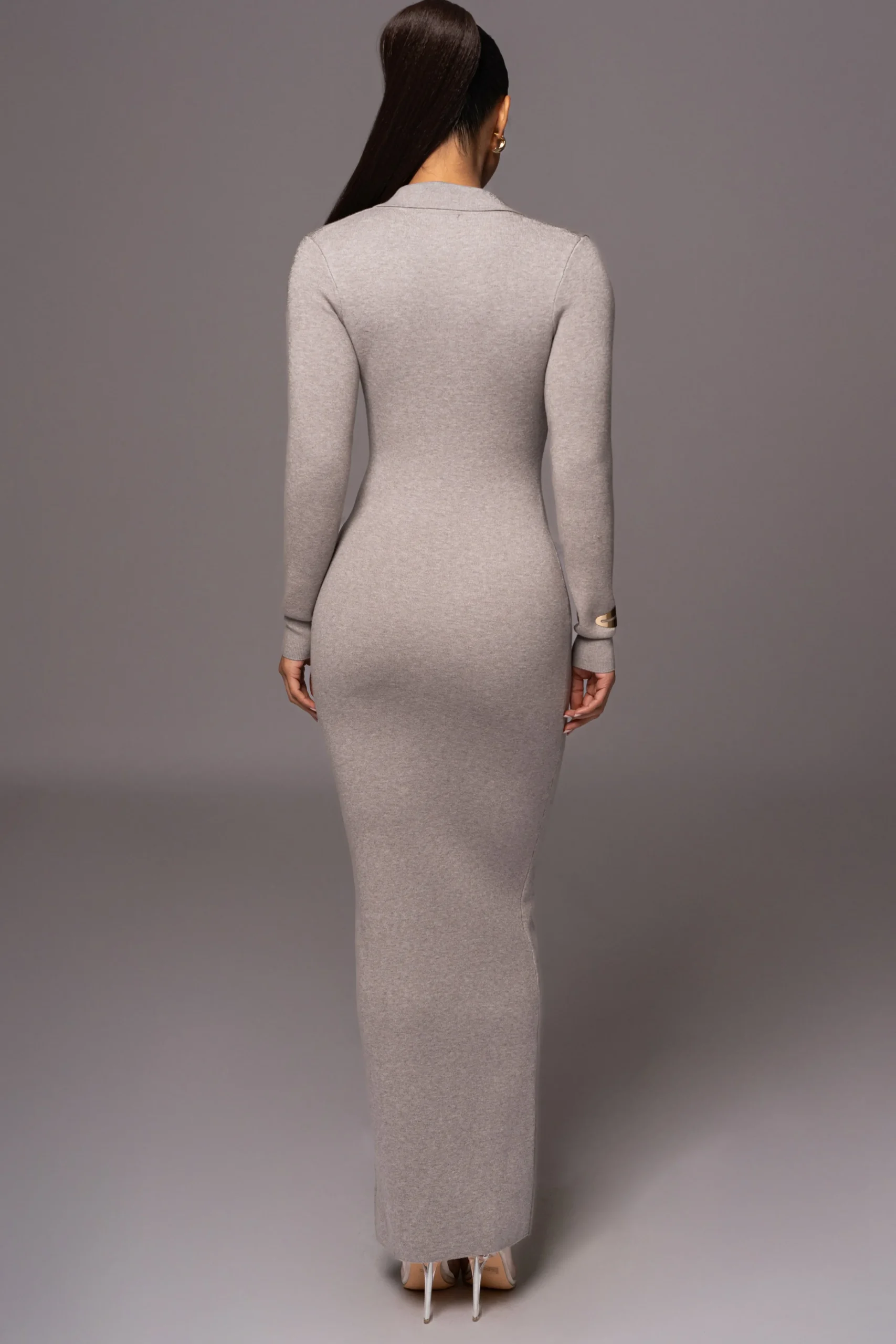 Grey Bellinda Collar Maxi Dress*JLUXLABEL Best