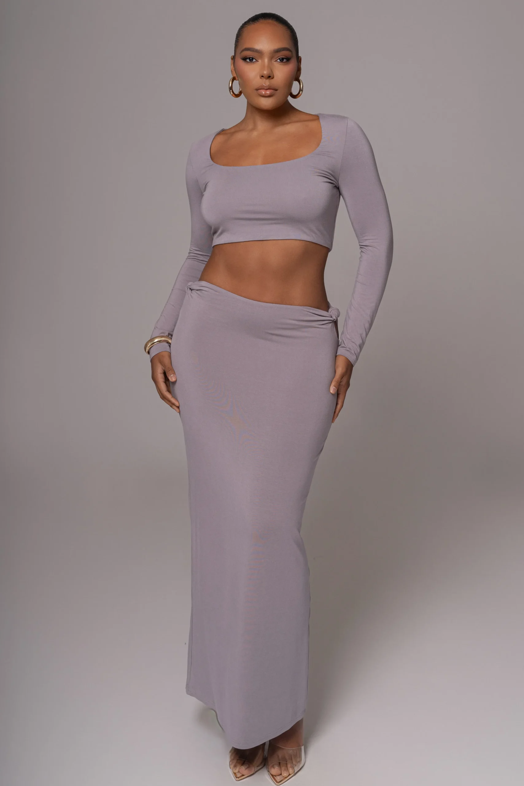 Grey Geneva Skirt Set*JLUXLABEL Outlet