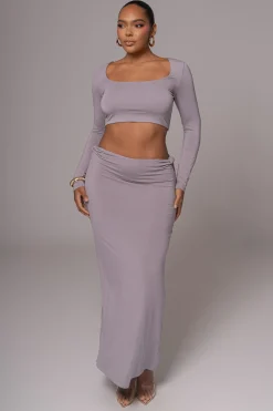 Grey Geneva Skirt Set*JLUXLABEL Outlet