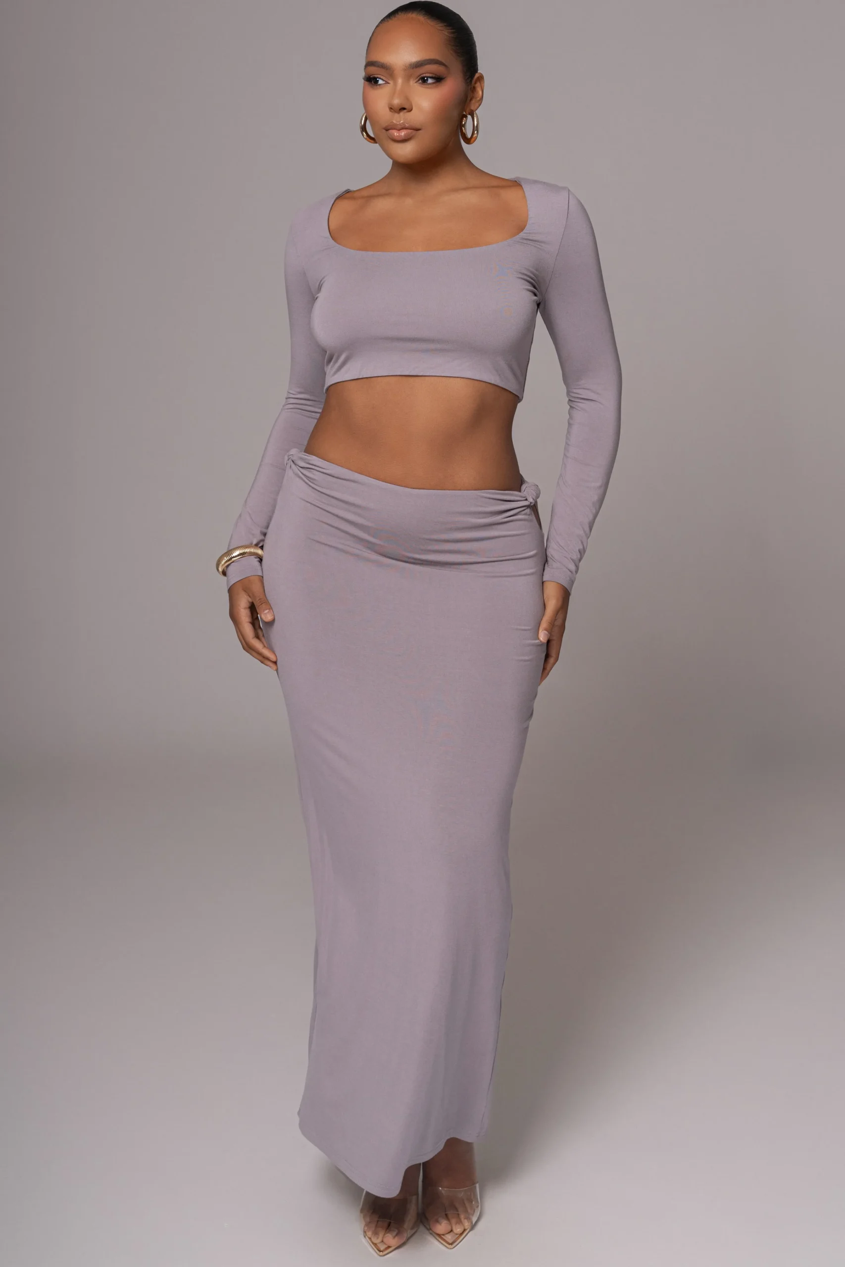 Grey Geneva Skirt Set*JLUXLABEL Outlet