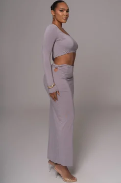 Grey Geneva Skirt Set*JLUXLABEL Outlet