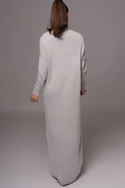 Grey Hartley Knit Maxi Dress*JLUXLABEL Online