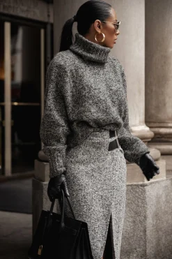 Grey New Beginnings Oversized Turtleneck*JLUXLABEL Discount