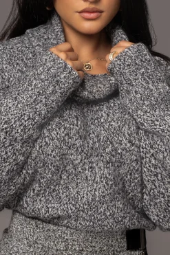 Grey New Beginnings Oversized Turtleneck*JLUXLABEL Discount