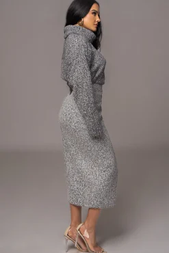 Grey New Beginnings Oversized Turtleneck*JLUXLABEL Discount