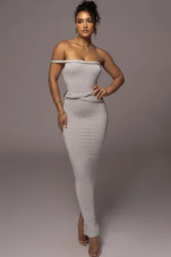 Grey One Of One Maxi Dress*JLUXLABEL Fashion
