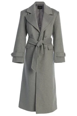 Grey Rain Or Shine Longline Coat*JLUXLABEL New