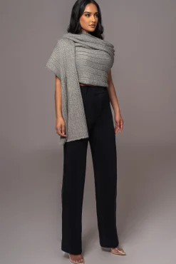 Grey Soft Life Cable Knit Sweater Top*JLUXLABEL Discount
