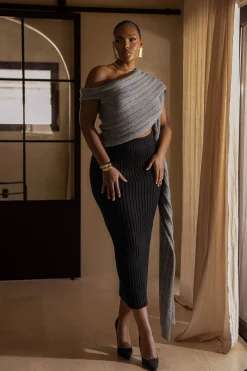 Grey Soft Life Cable Knit Sweater Top*JLUXLABEL Discount