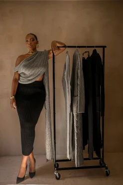 Grey Soft Life Cable Knit Sweater Top*JLUXLABEL Discount