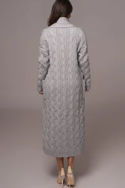 Grey Stepping Out Sweater Cardigan*JLUXLABEL Fashion