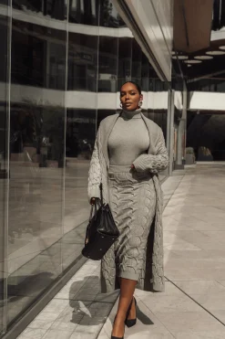 Grey Stepping Out Sweater Cardigan*JLUXLABEL Fashion